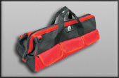 18 Pocket Hard Bottom Tool Bag