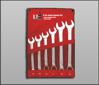 6 Pieces Jumbo Spanner Set